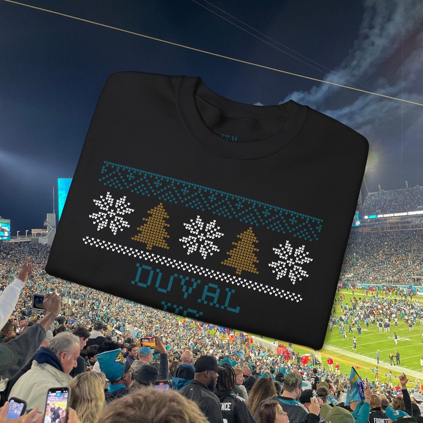 Duval vs All Y'all Ugly Christmas Sweatshirt