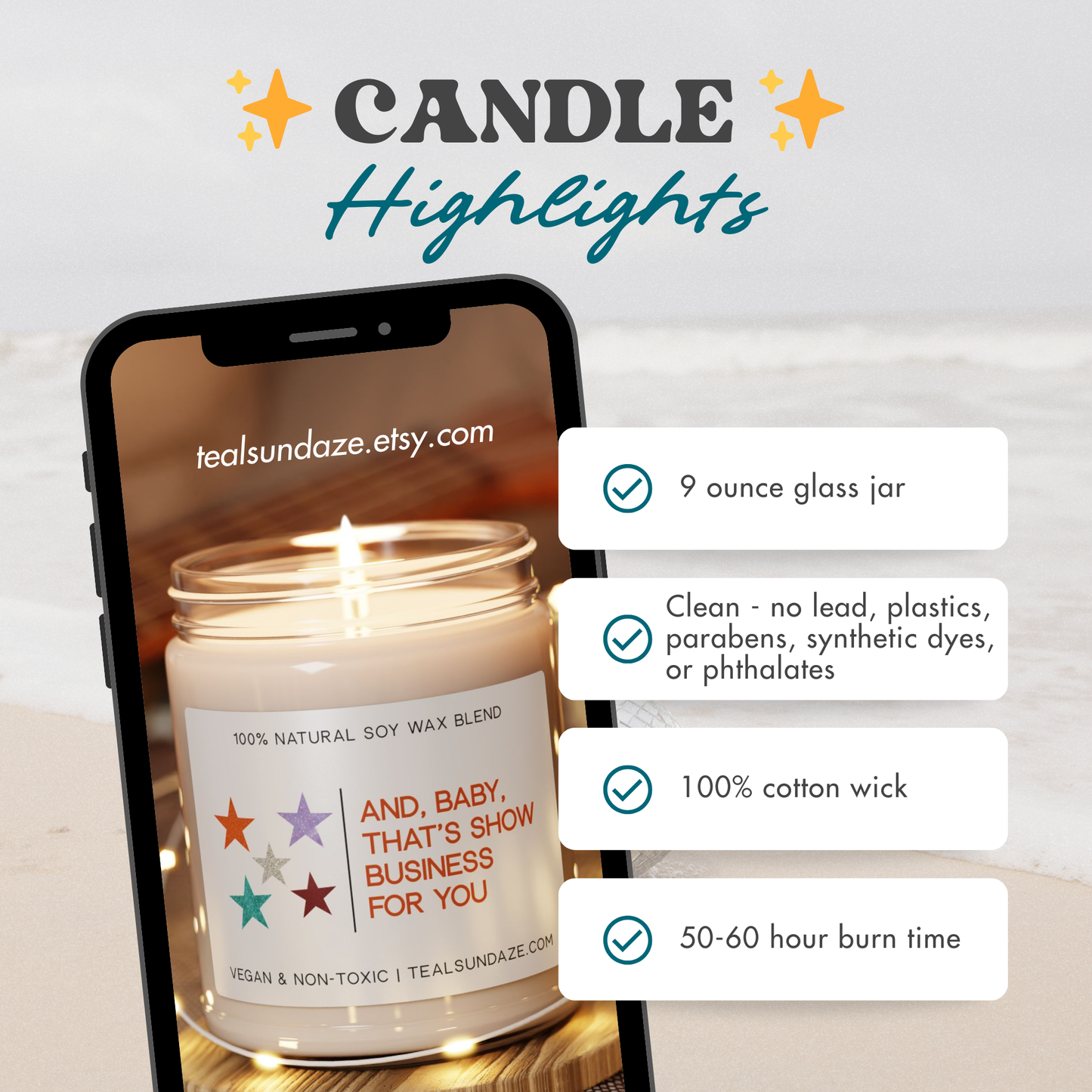 Swift Sourdough Candle, It's A Loaf Story, 9oz Soy Wax