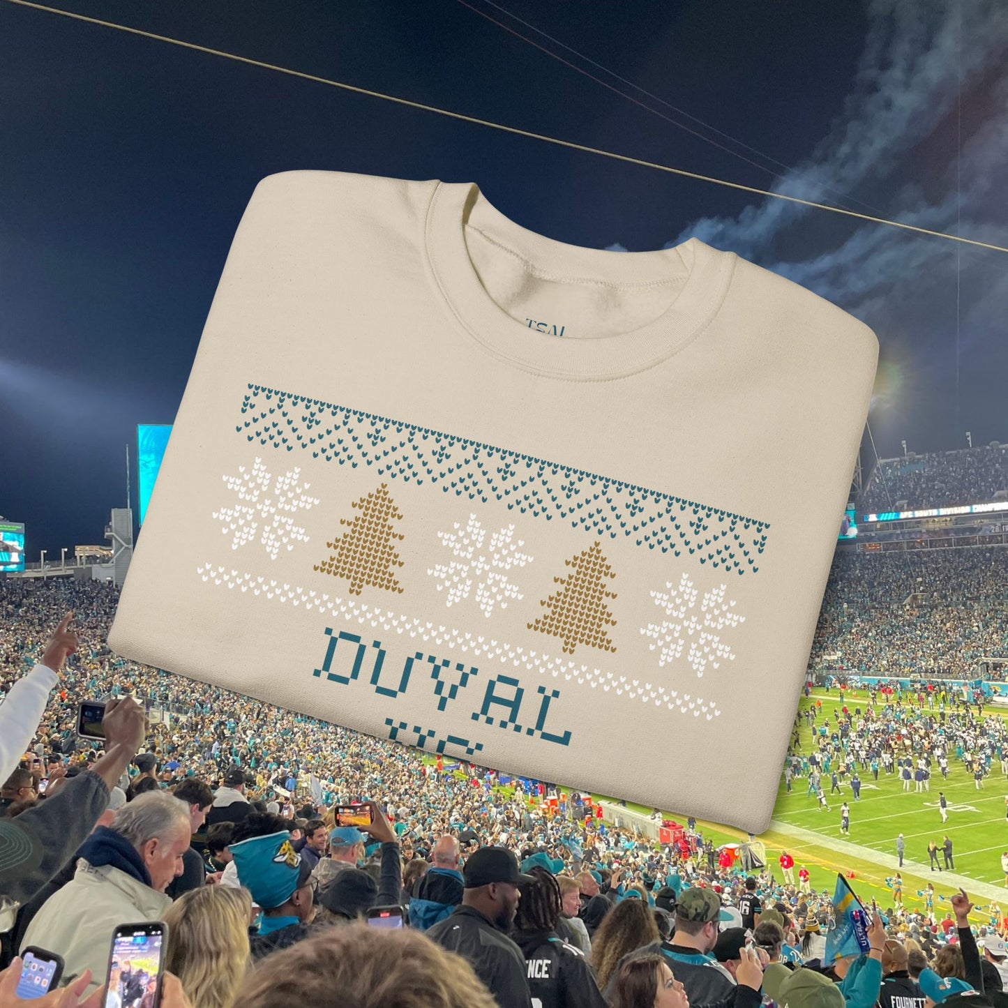 Duval vs All Y'all Ugly Christmas Sweatshirt