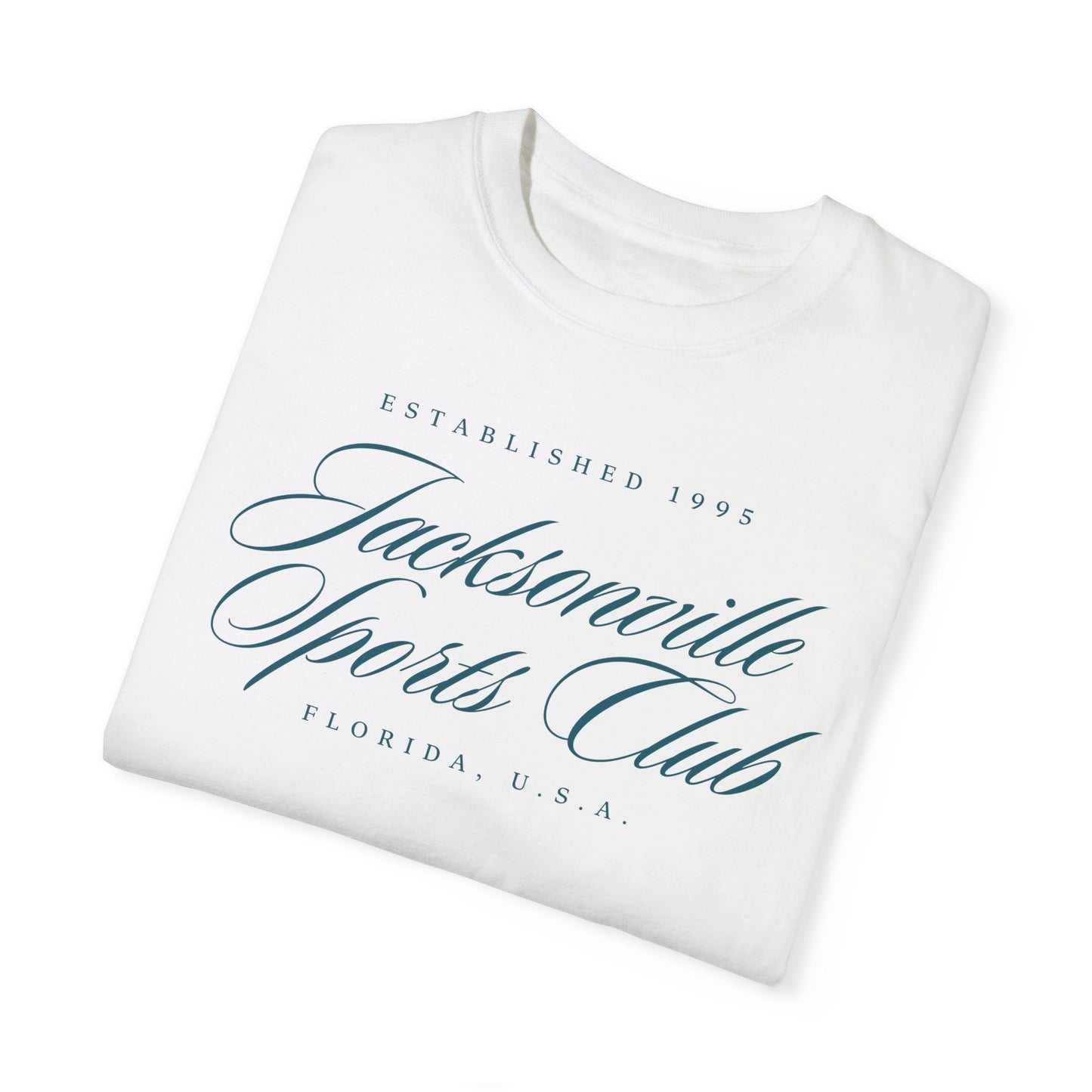 Jacksonville Sports Club T-Shirt | Premium Teal Sundaze Apparel for Jacksonville Fans | Jaguars Jax 904 Duuuval Duval