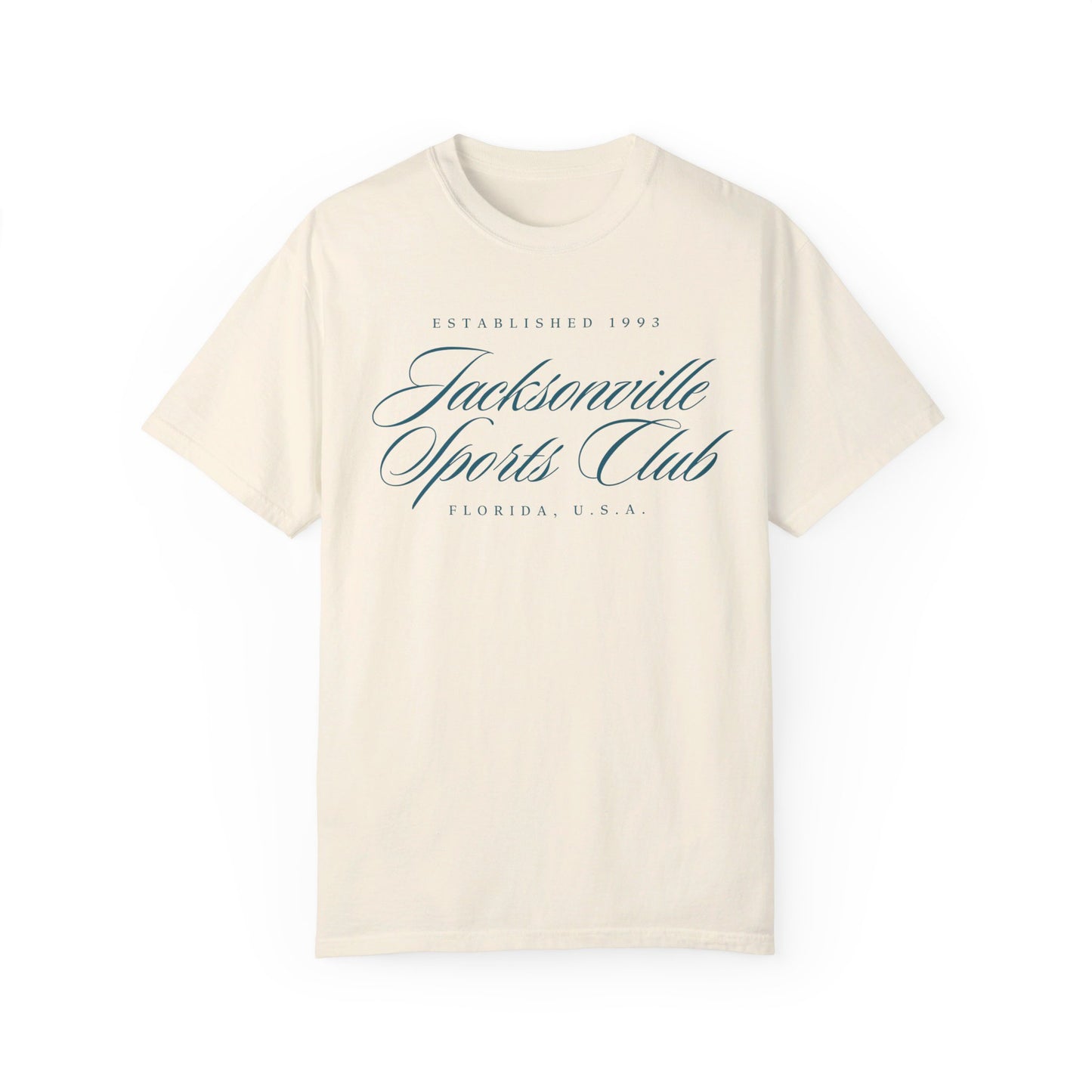 Jacksonville Sports Club T-Shirt | Premium Teal Sundaze Apparel for Jacksonville Fans | Jaguars Jax 904 Duuuval Duval