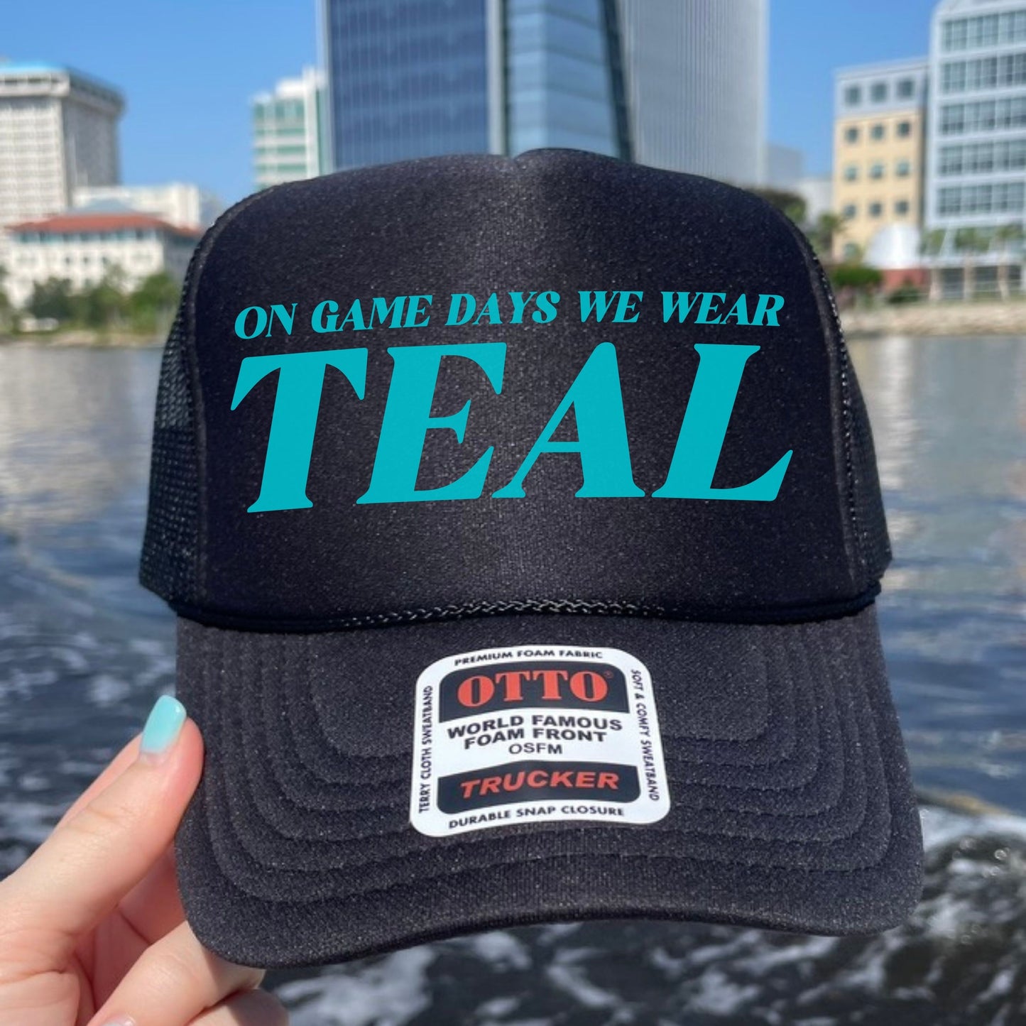 On Game Days We Wear Teal Hat | Jacksonville Football Trucker