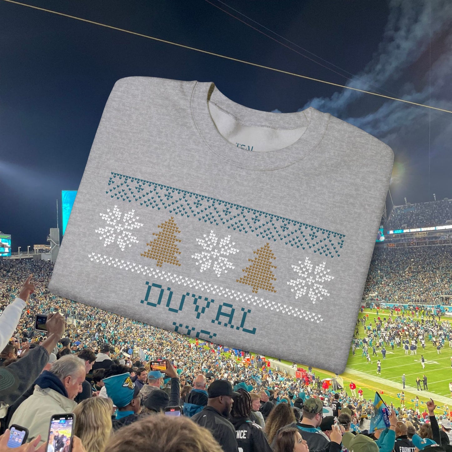 Duval vs All Y'all Ugly Christmas Sweatshirt