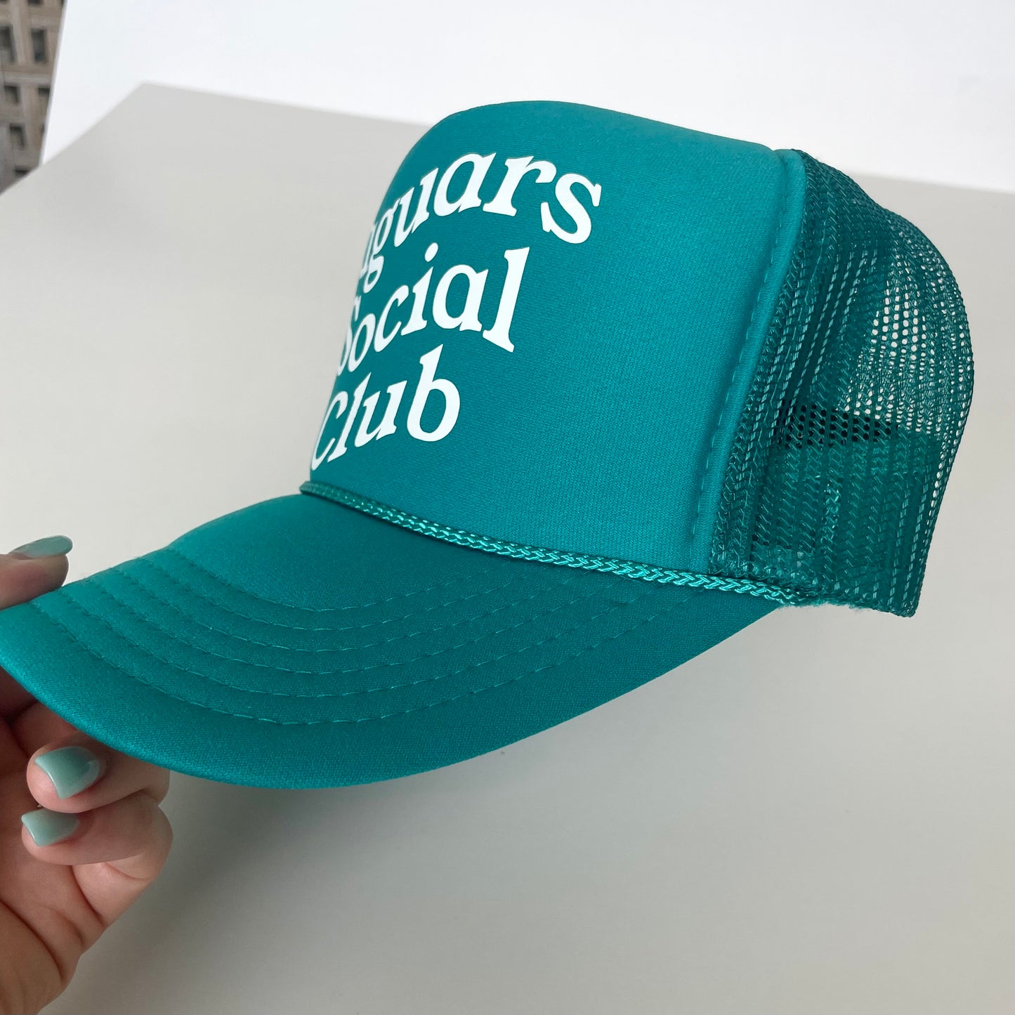 "Jaguars Social Club" Hat - Teal Snapback