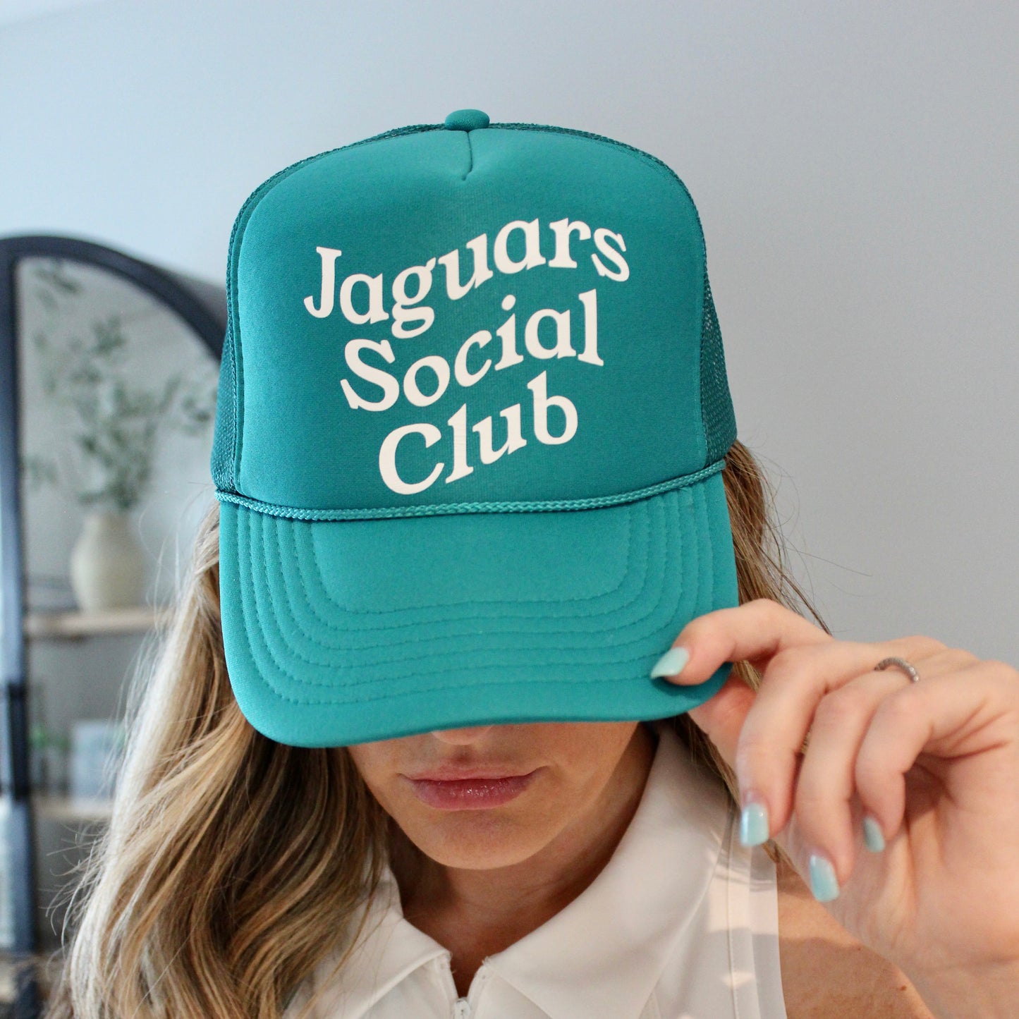 "Jaguars Social Club" Hat - Teal Snapback